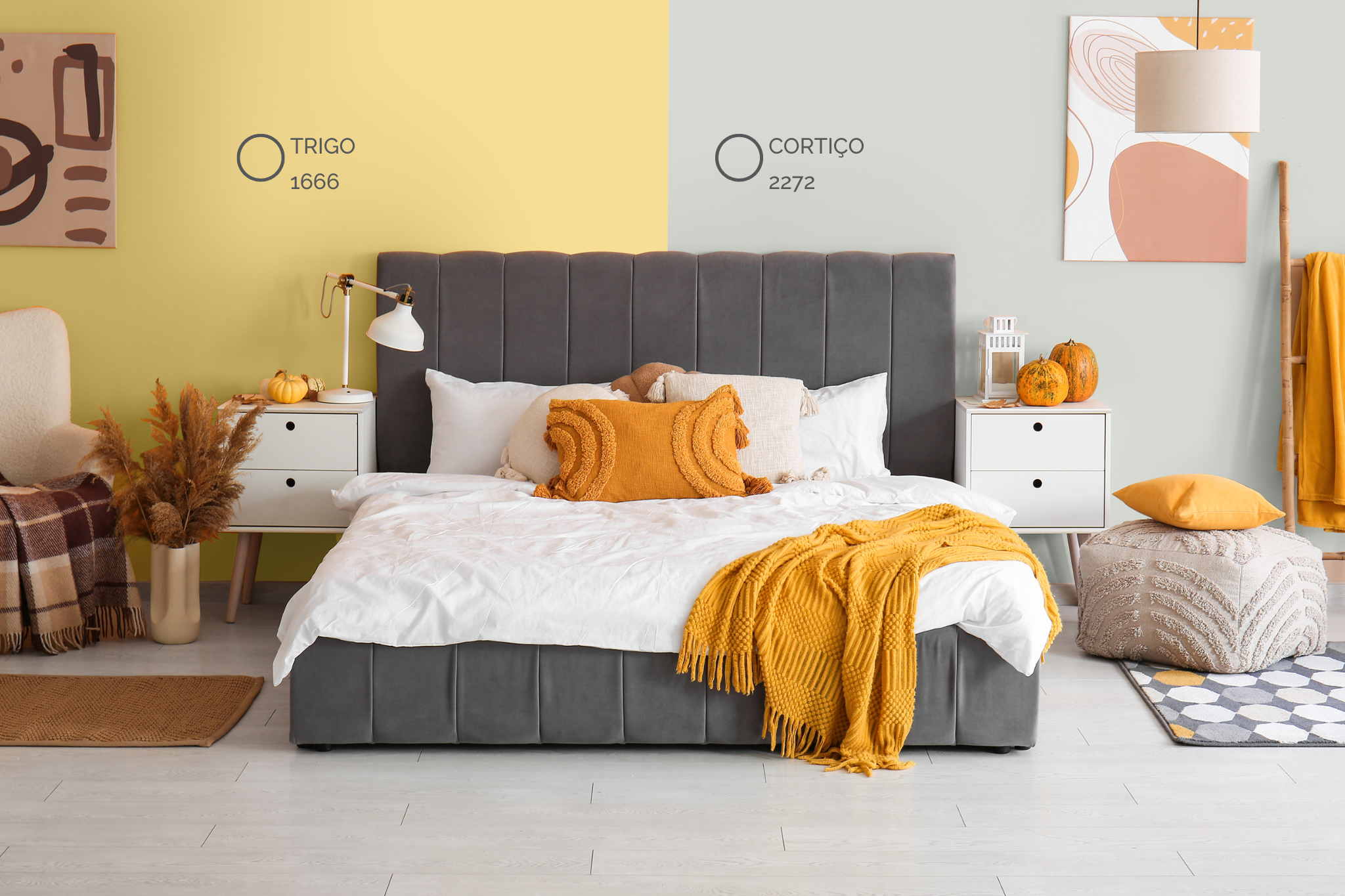 Parede pintada com duas cores: como harmonizá-las?