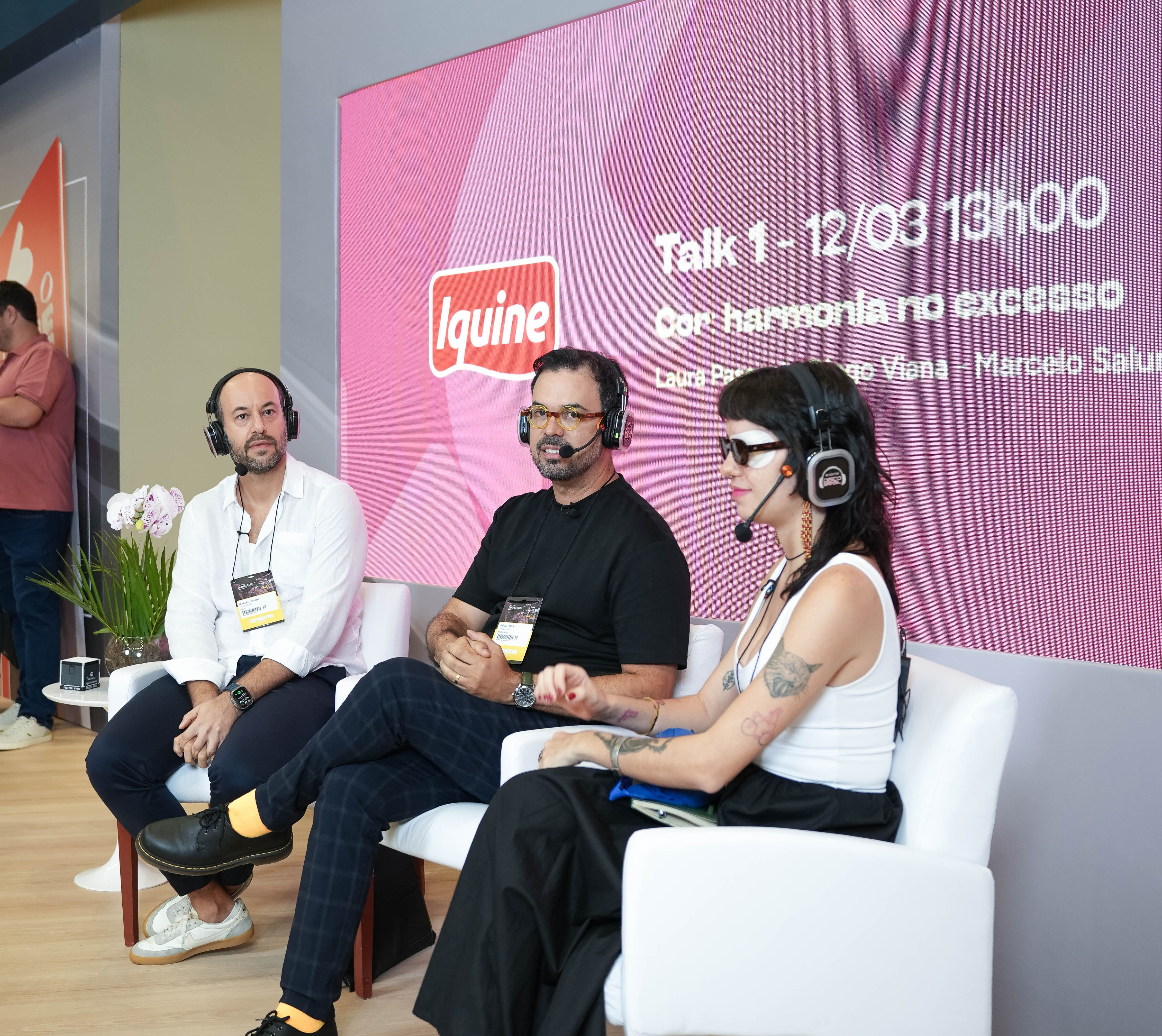 Cor em exagero, emoção em cada tom: o primeiro talk da Iquine na Haus Decor Show