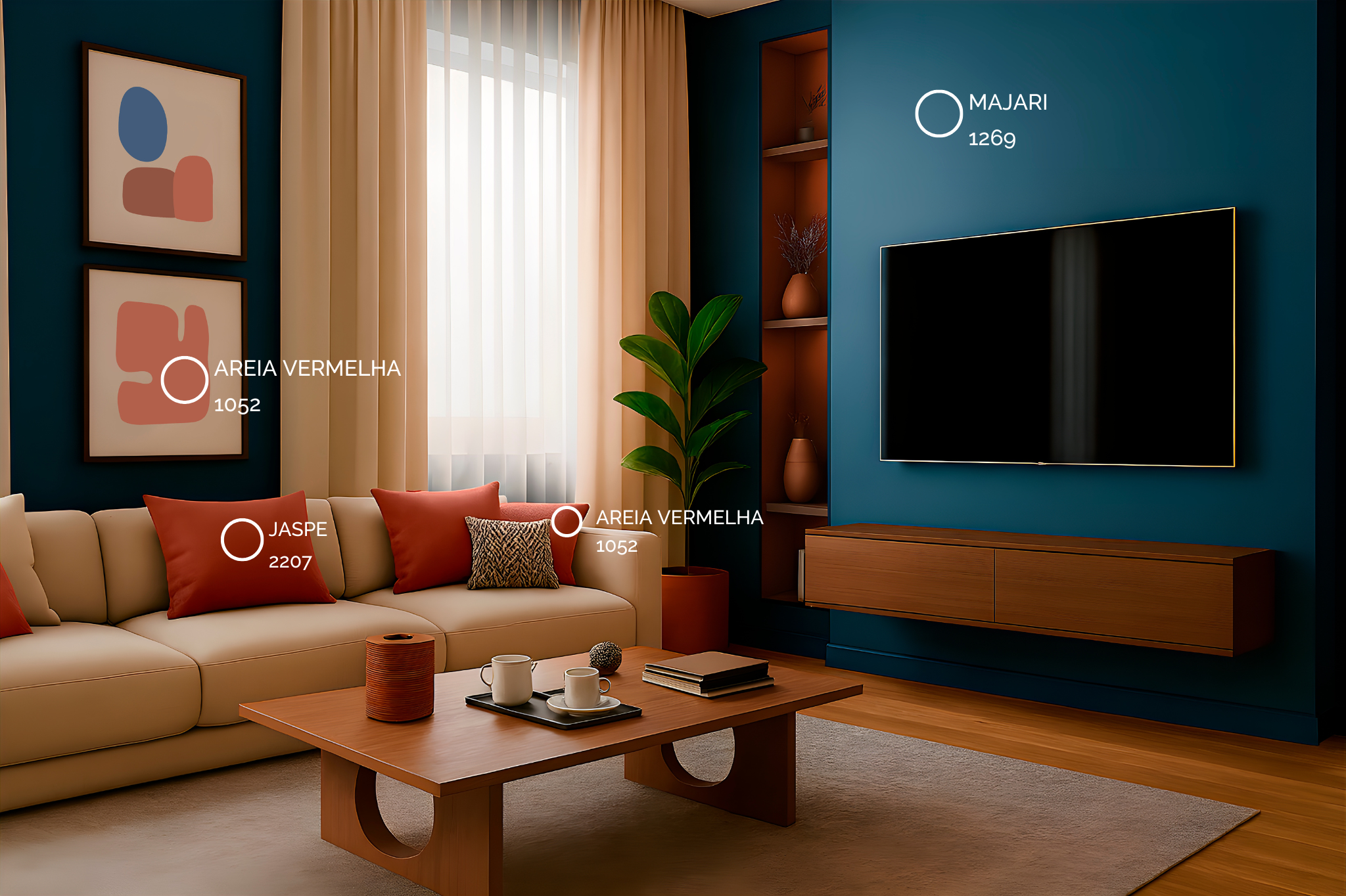Paleta Ritmo: Cores que Movem Ambientes com Intensidade e Personalidade